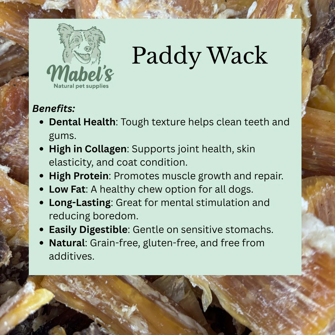 1kg bag or 500g bag  of paddy wack (beef tendon) natural dog treat - Image 3