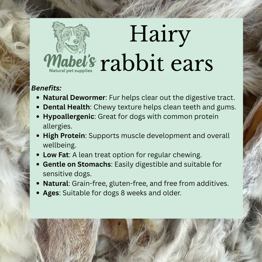 Hairy rabbit ears bulk bag, natural dog treats - Image 5