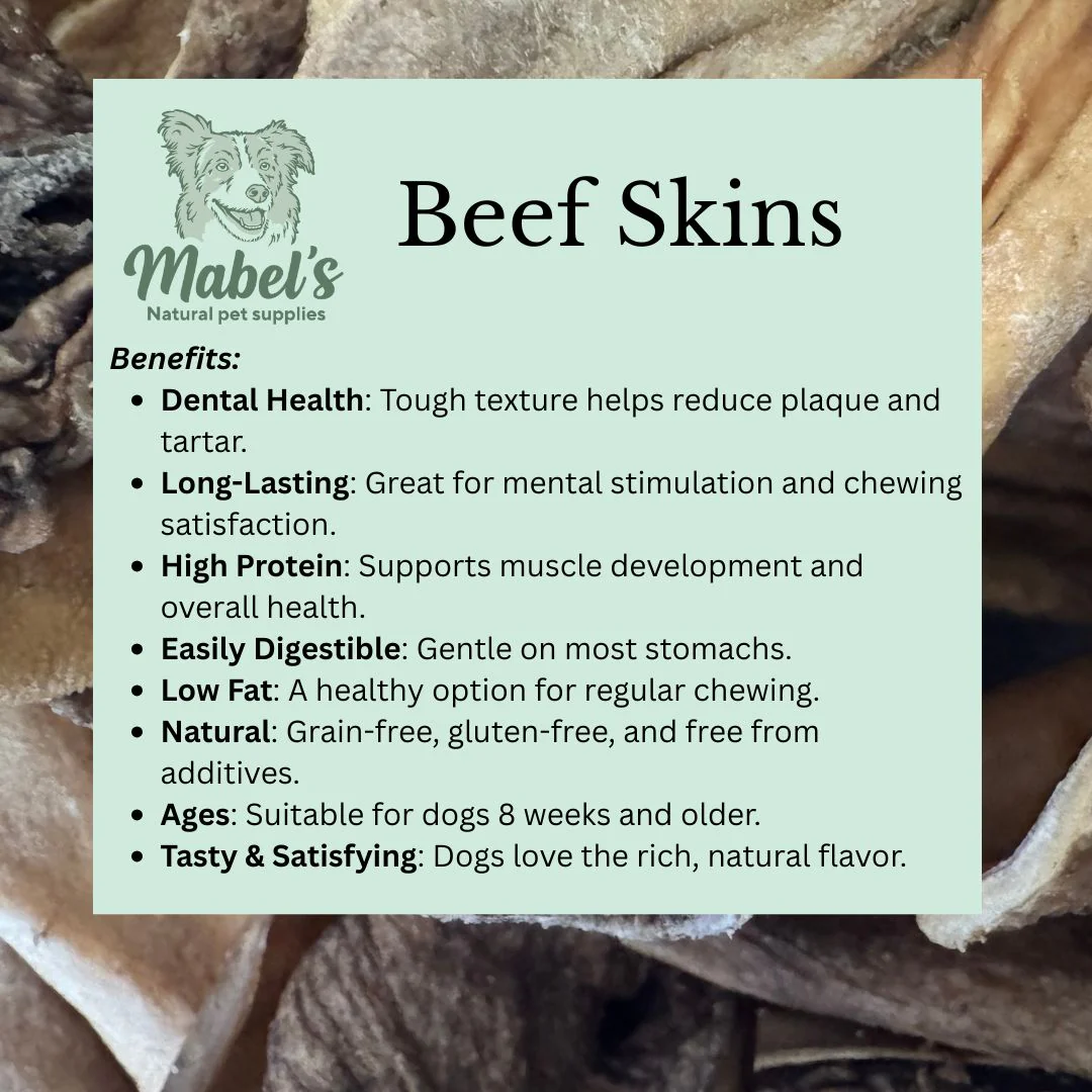 Beef skins, long lasting natural dog treat, bulk bag, dental chew - Image 6