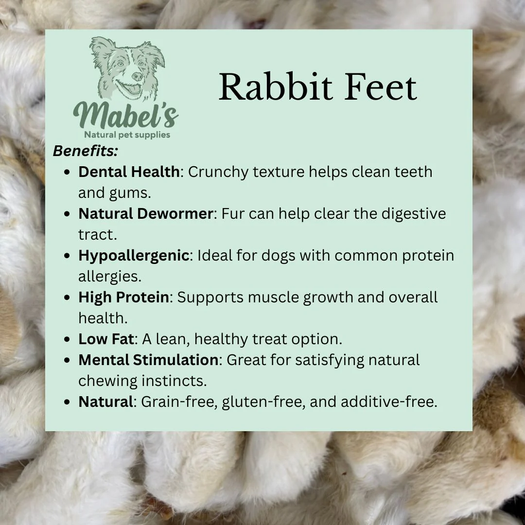 Hairy rabbit feet 1kg or 500g bulk bag, natural dog treat - Image 3