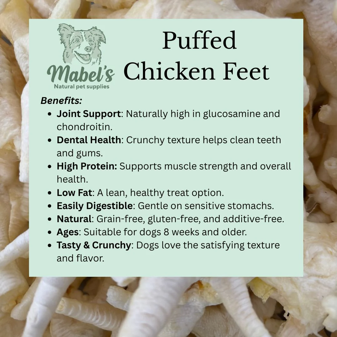 Puffed Chicken Feet – Natural Daily Dog Treat (500g / 1kg) - Image 3